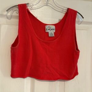 Bold Red Women's Crop Top